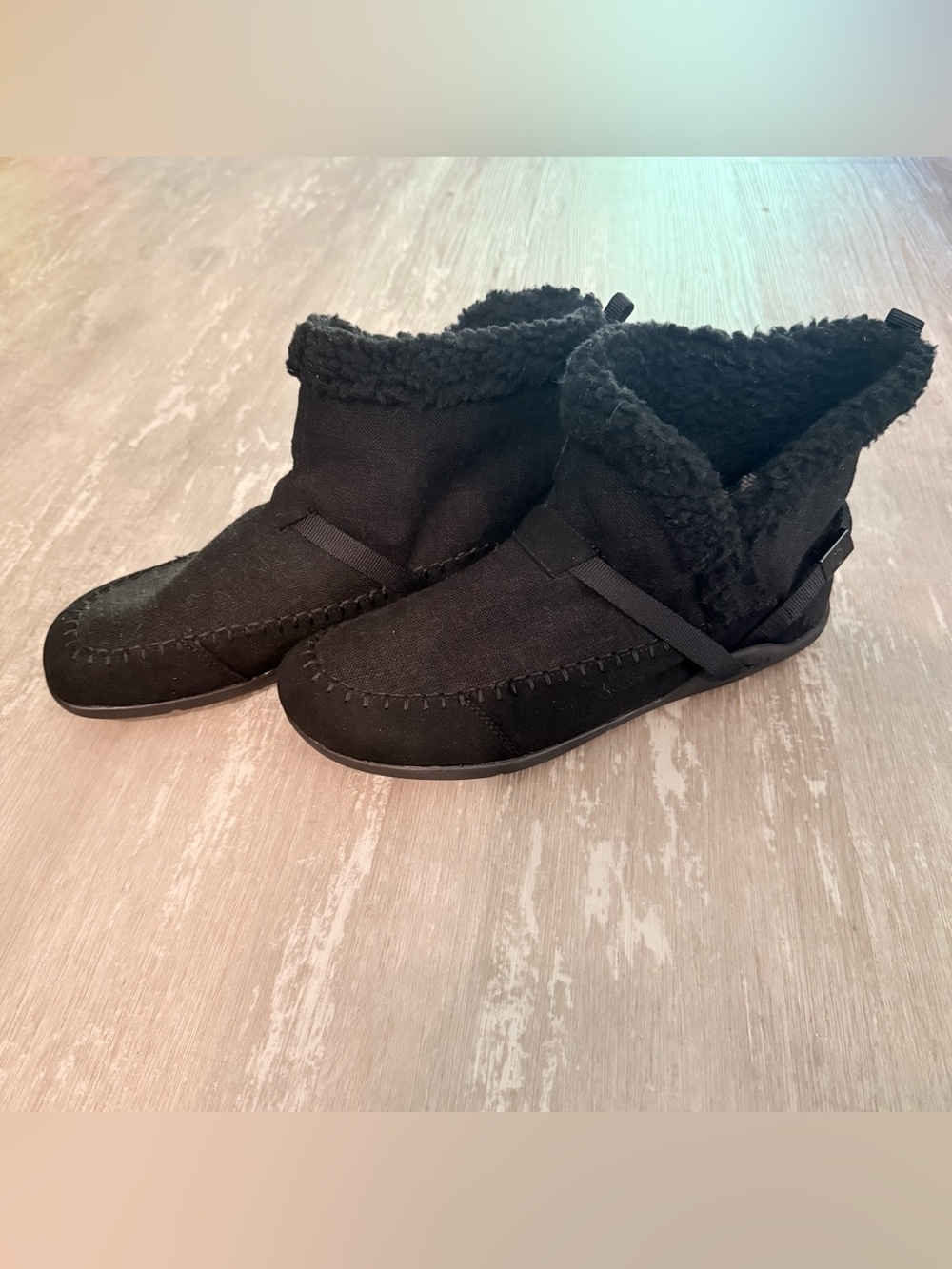 Xero Shoes Ashland Sherpa lined ankle boots in black EUC womens 11/EU 41.5